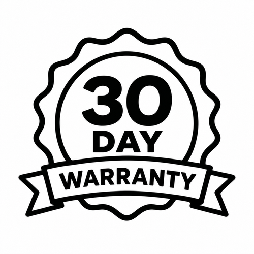 + 30 Day Warranty